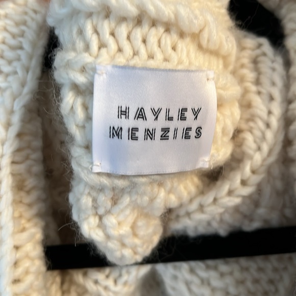 Hayley Menzies ‘Dakota’ Cable Knit Cardigan Vest Blanket Style One Size - Picture 7 of 10